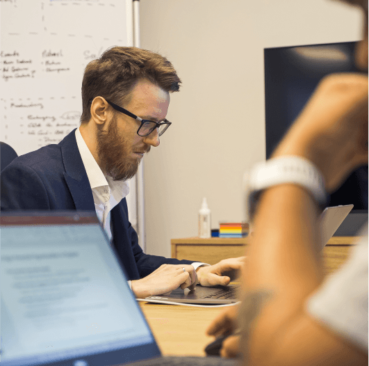 Developer is working